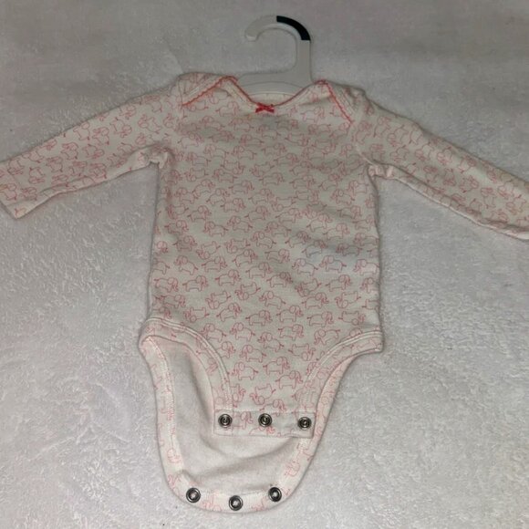 Brand New Carter's White and PInk One Piece 3 Months NWT - Picture 1 of 7